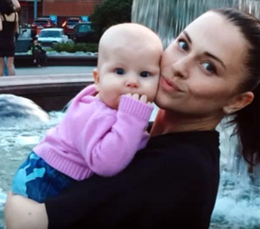 Светлана Белогурова и дочь Оливия