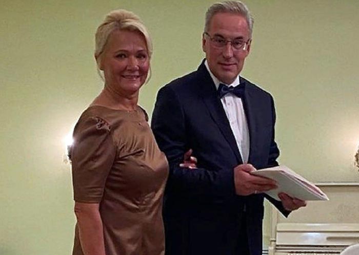 Андрей Норкин и жена Ирина Бородина