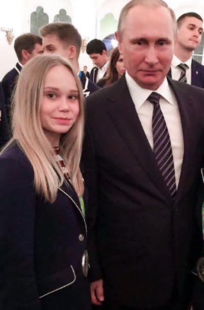 Ангелина Мельникова и Владимир Путин