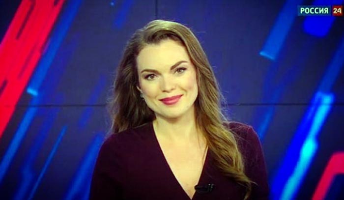 ведущая канала Россия-24 Анна Лазарева