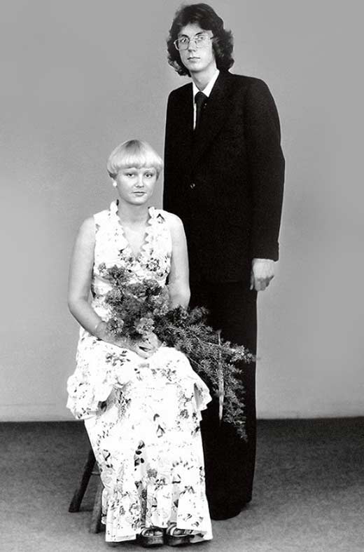 Анне Вески с первым мужем