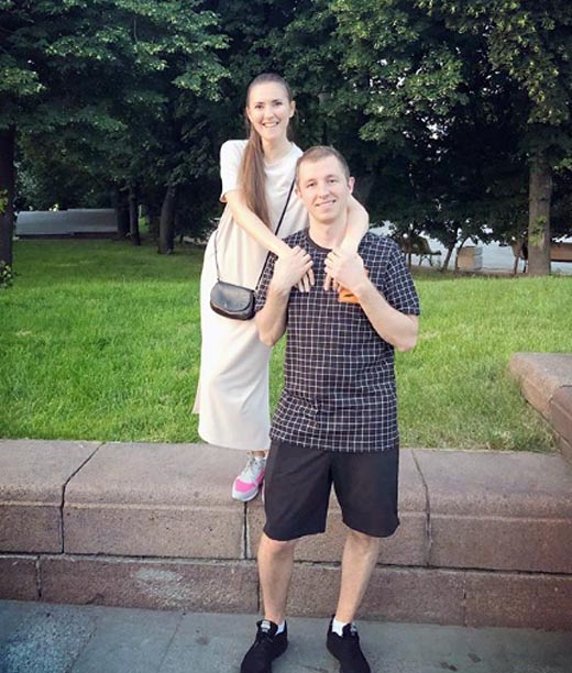 Дарья Марусова с мужем