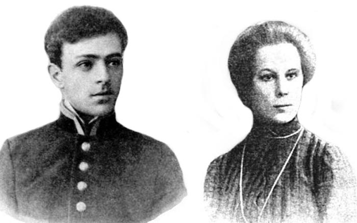 Евгений Вахтангов и жена Надежда Байцурова