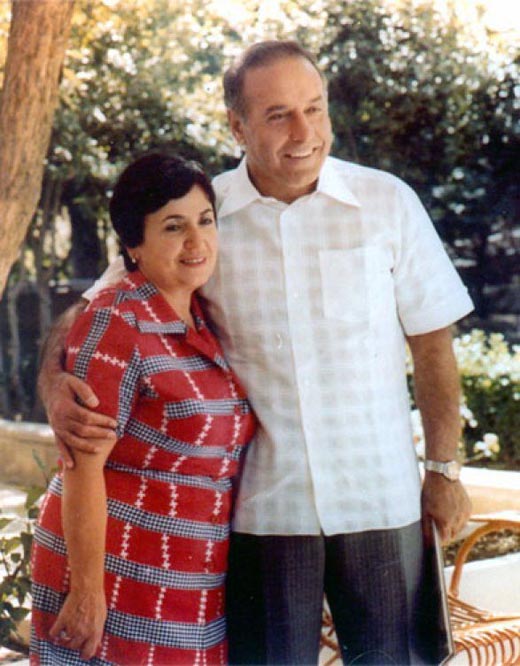Гейдар Алиев и жена Зарифа