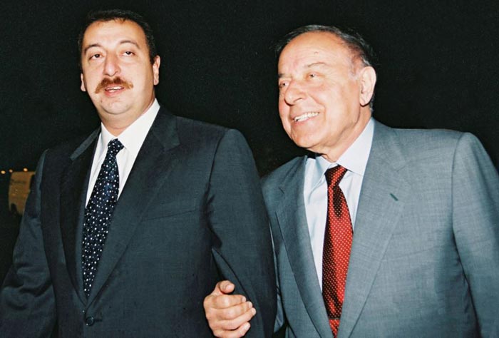Гейдар Алиев и сын Ильхам Алиев