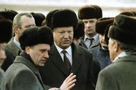 Геннадий Бурбулис и Борис Ельцин