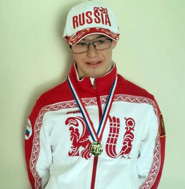 Глеб Дьяченко с золотой медалью чемпиона Европы