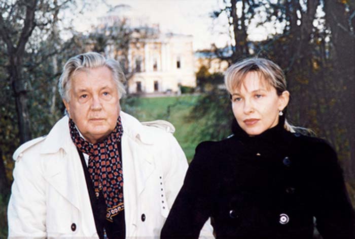 Илья Глазунов и жена Инесса Орлова