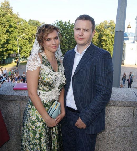 Янина Мелехова и муж Максим Горячев