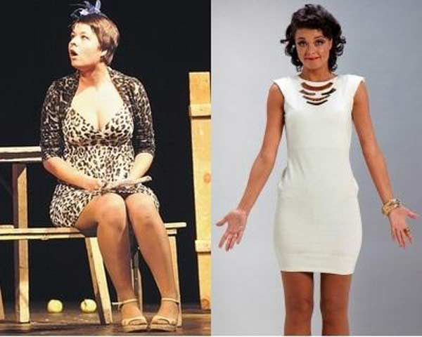 Юлия Захарова до и после похудения