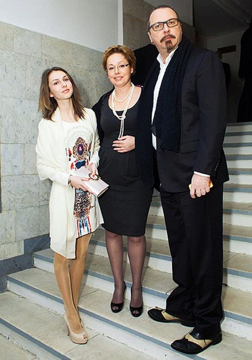 Юрий Грымов с женой и дочерью