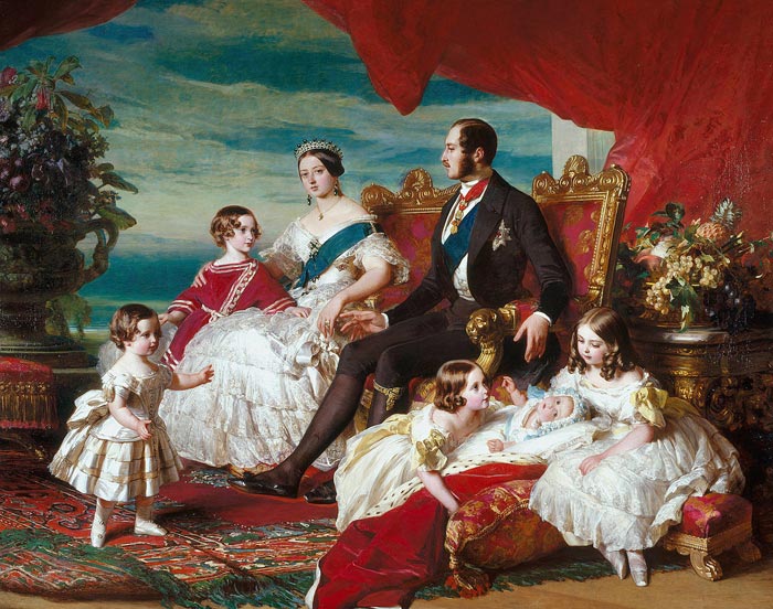 Королева Виктория с семьей