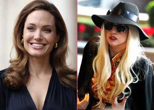 Леди Гага и Анджелина Джоли