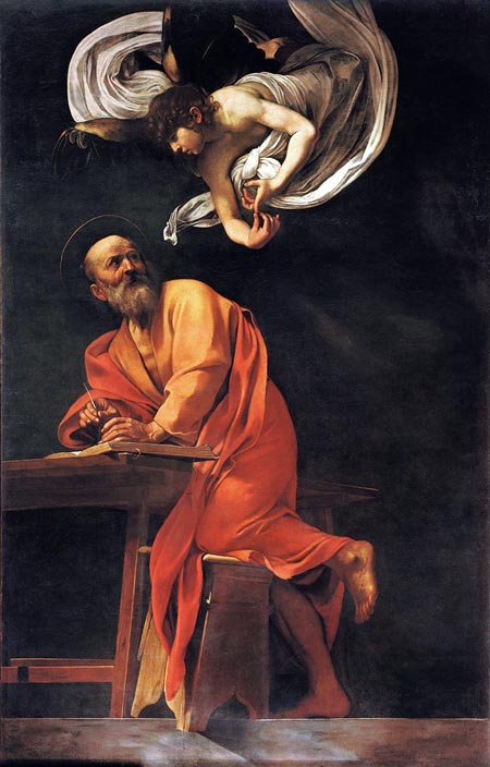 Караваджо Святой Матфей и ангел