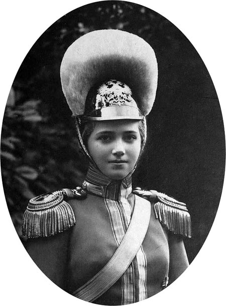 Великая княжна Мария Николаевна в форме 9-го драгунского Казанского полка