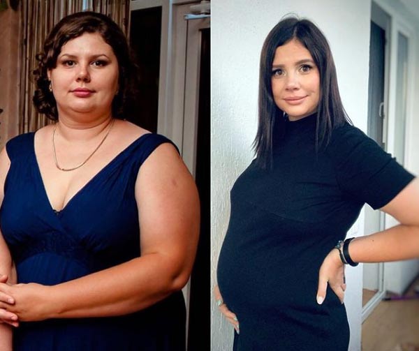 Марина Балмашева до и после похудения 2