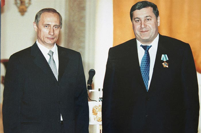 Михаил Гуцериев и Владимир Путин
