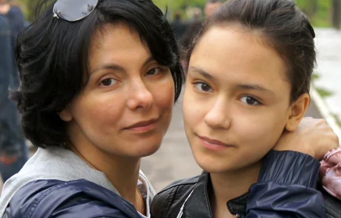Надира Мирзаева и дочь Нина