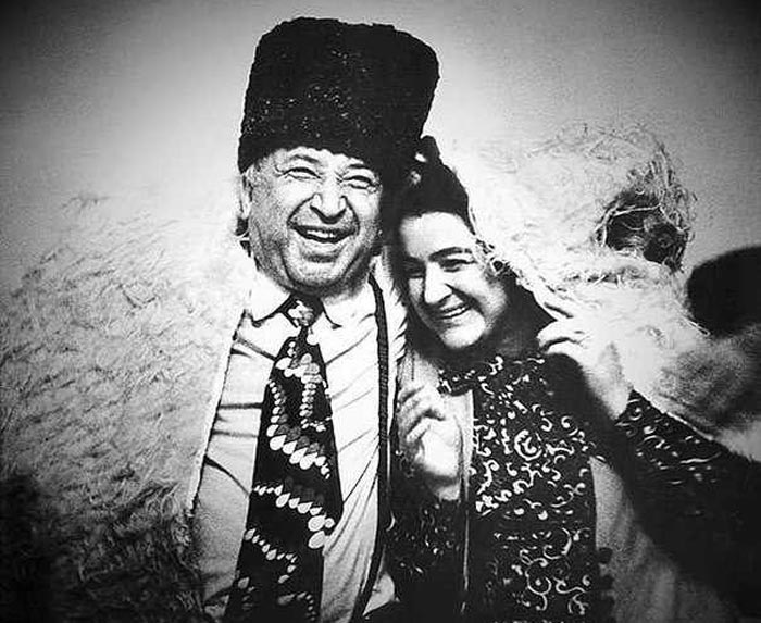 Расул Гамзатов с женой Патимат
