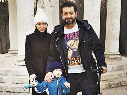 Александр Айвазов с женой Ириной и сыном