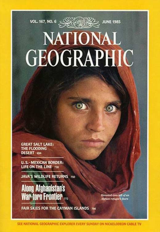 Шарбат Гула на обложке National Geographic