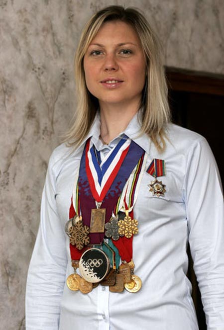 Светлана Гладышева с медалями