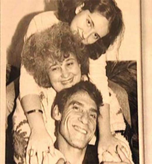 Валерий Гаркалин с женой и дочерью Никой