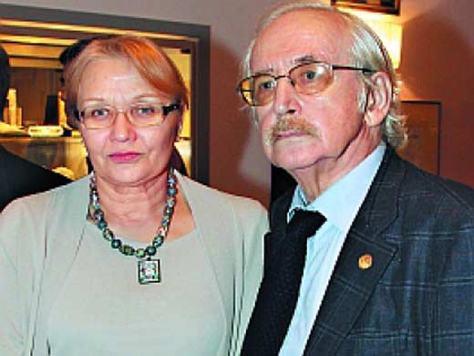 Василий Ливанов с женой Еленой