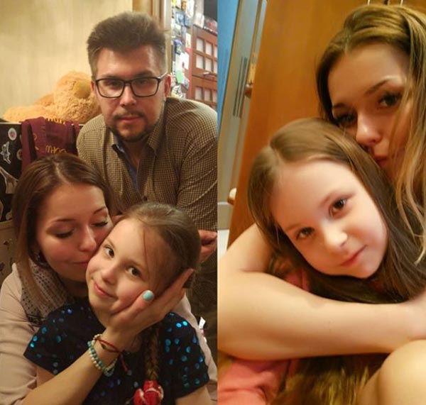 Вероника Агапова с мужем и дочерью Мелиссой