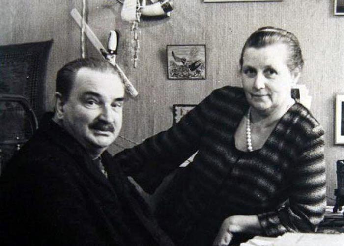 Виталий Бианки и жена Вера