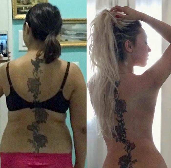 Диана Очилова до и после похудения