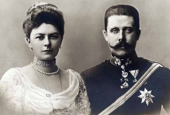 Эрцгерцог Франц Фердинанд и София Хотек