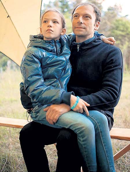 Дмитрий Ямпольский и дочь Соня